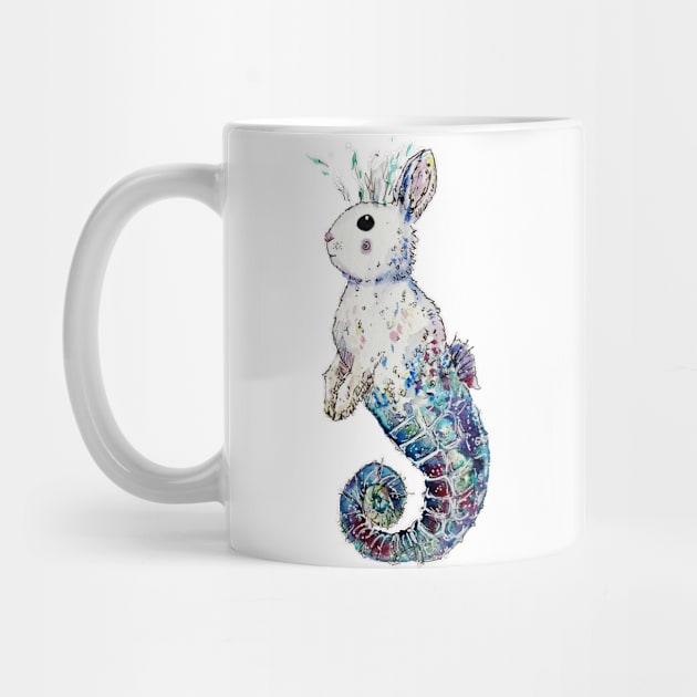 Seahorse Mermaid Bunny by aquabun